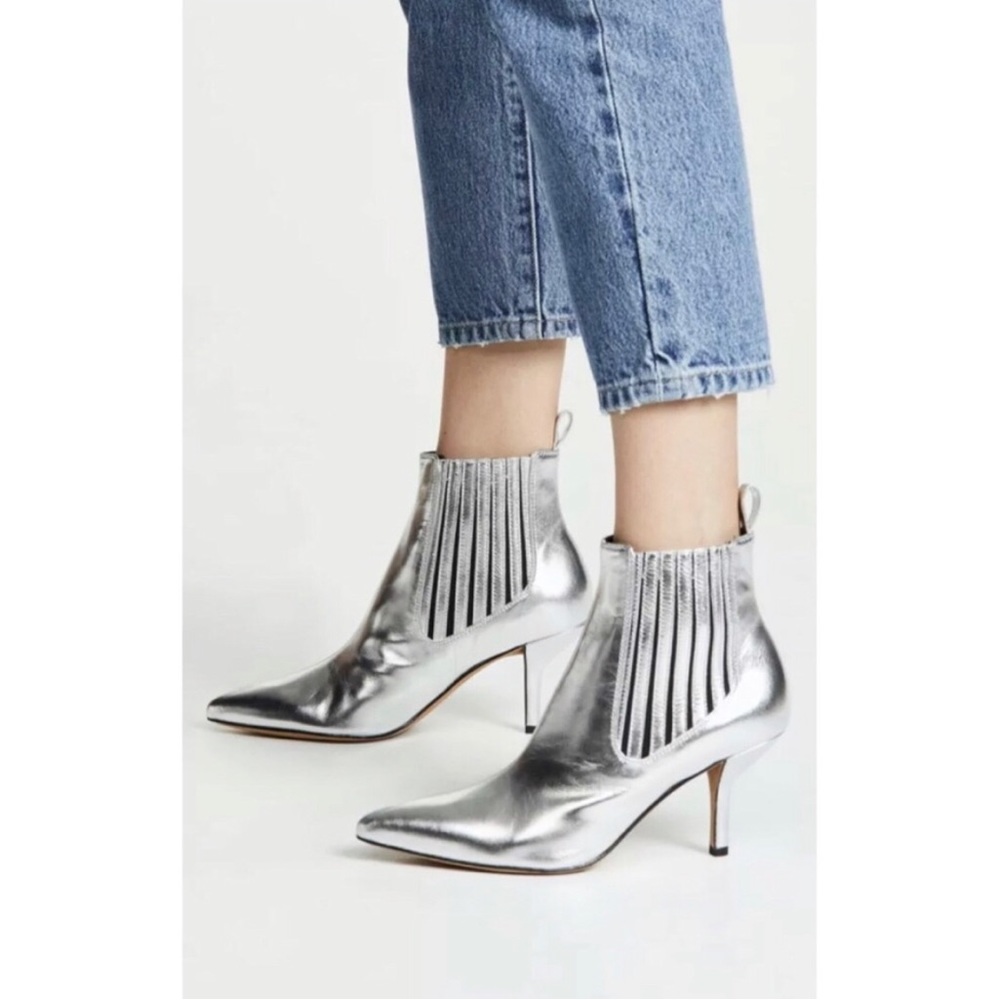 DIANE VON FURSTENBERG booties Silver Size 7